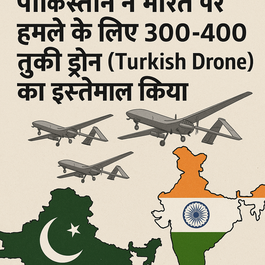 भारत पर हमले के लिए 300-400 turkish drones pakistan ने इस्तेमाल किया: सरकार